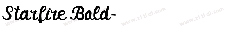 Starfire Bold字体转换 Starfire Bold字体转换